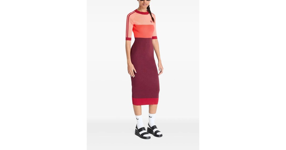 red and grey adidas dress adidas Women's Graphic Soccer Jersey Dress - Better Scarlet