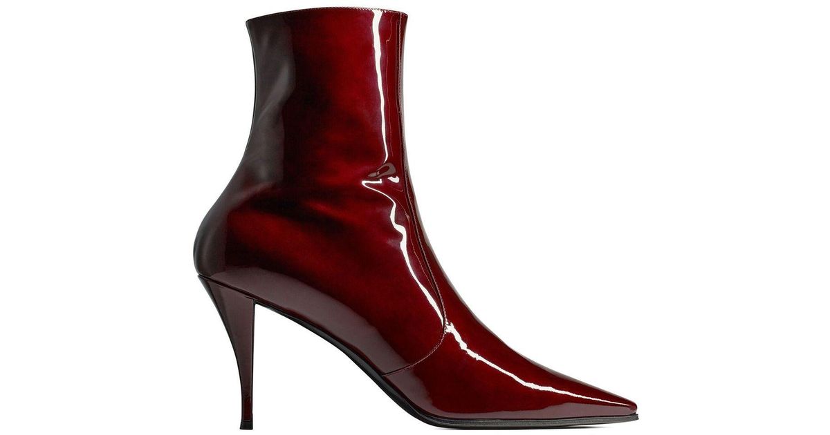 Saint Laurent Vibrant Red Men\'s Leather Boots Yves Saint Laurent Boots Red Leather ref.506936 - Joli Closet main image 3