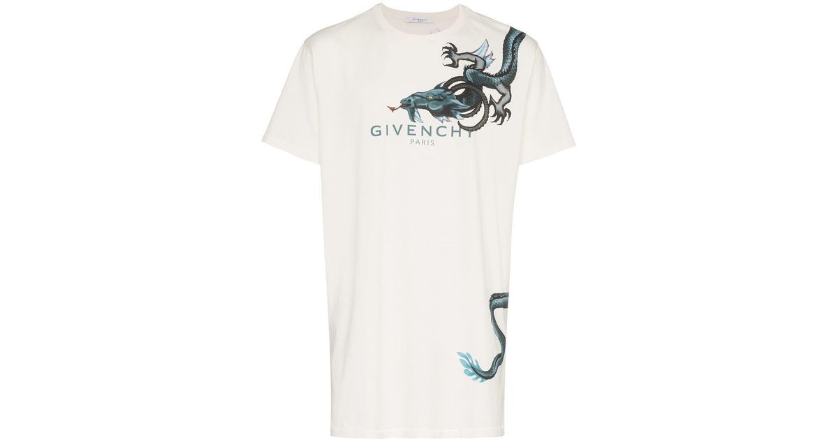 Givenchy Cotton Dragon White T Shirt for Men - Lyst