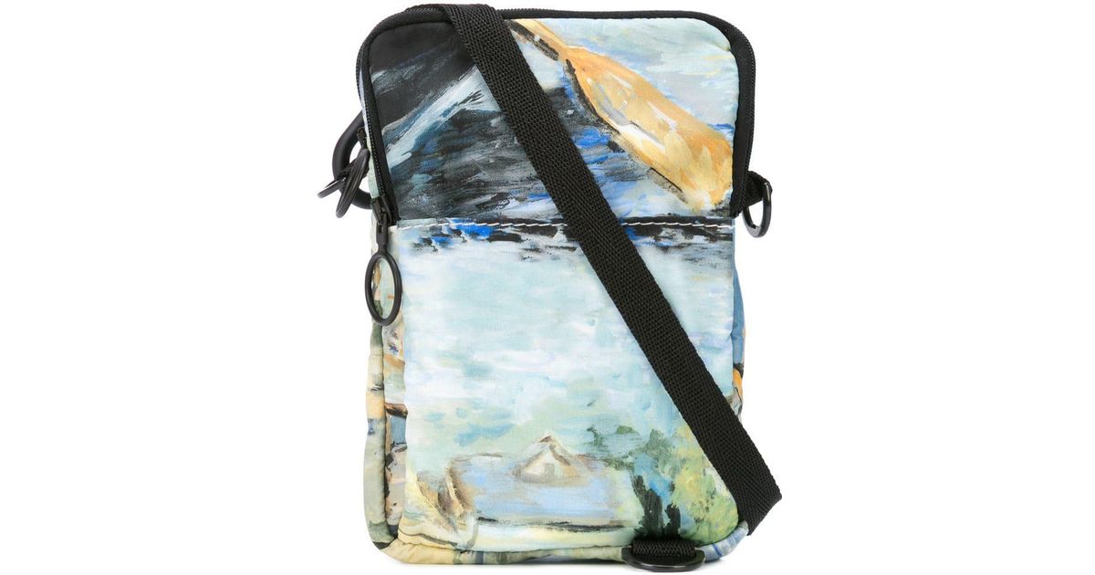 printed messenger bag