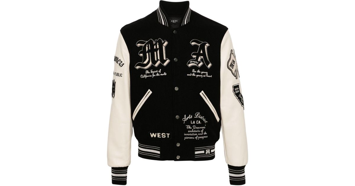 Amiri Dream Team Varsity Jacket in Black for Men | Lyst Canada