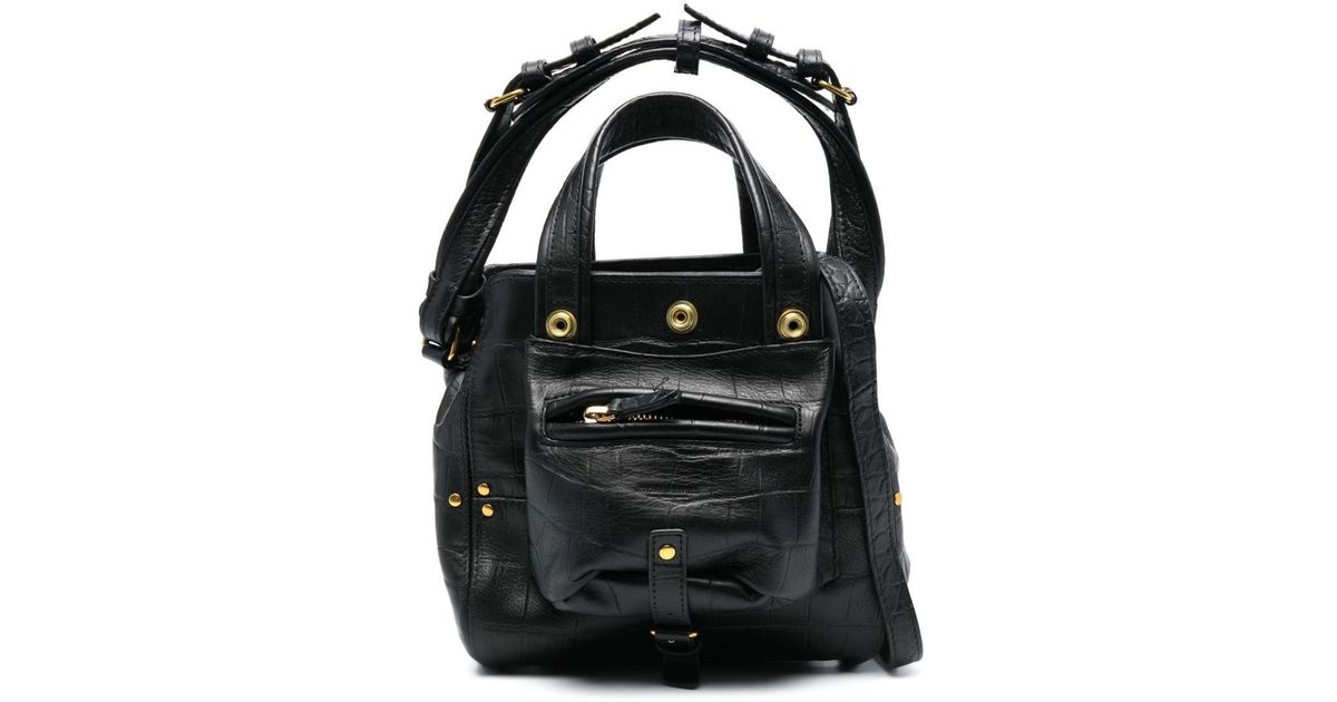 Jérôme Dreyfuss Nano Billy Leather Shoulder Bag in Black Lyst