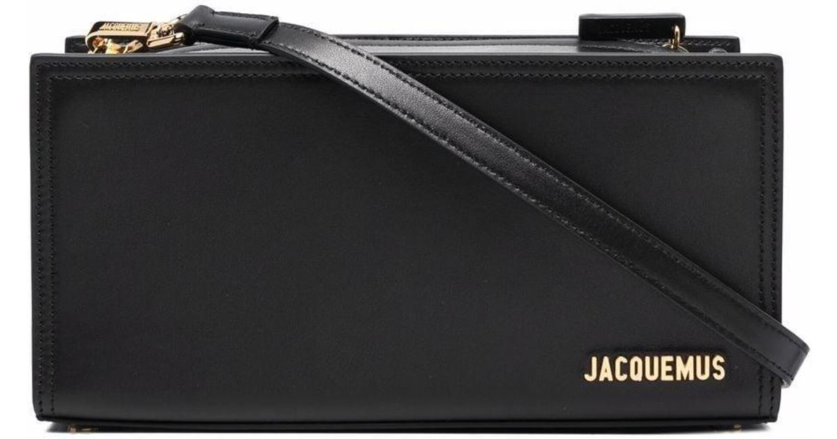 Jacquemus Leather Le Rectangle Box Bag in Black - Lyst