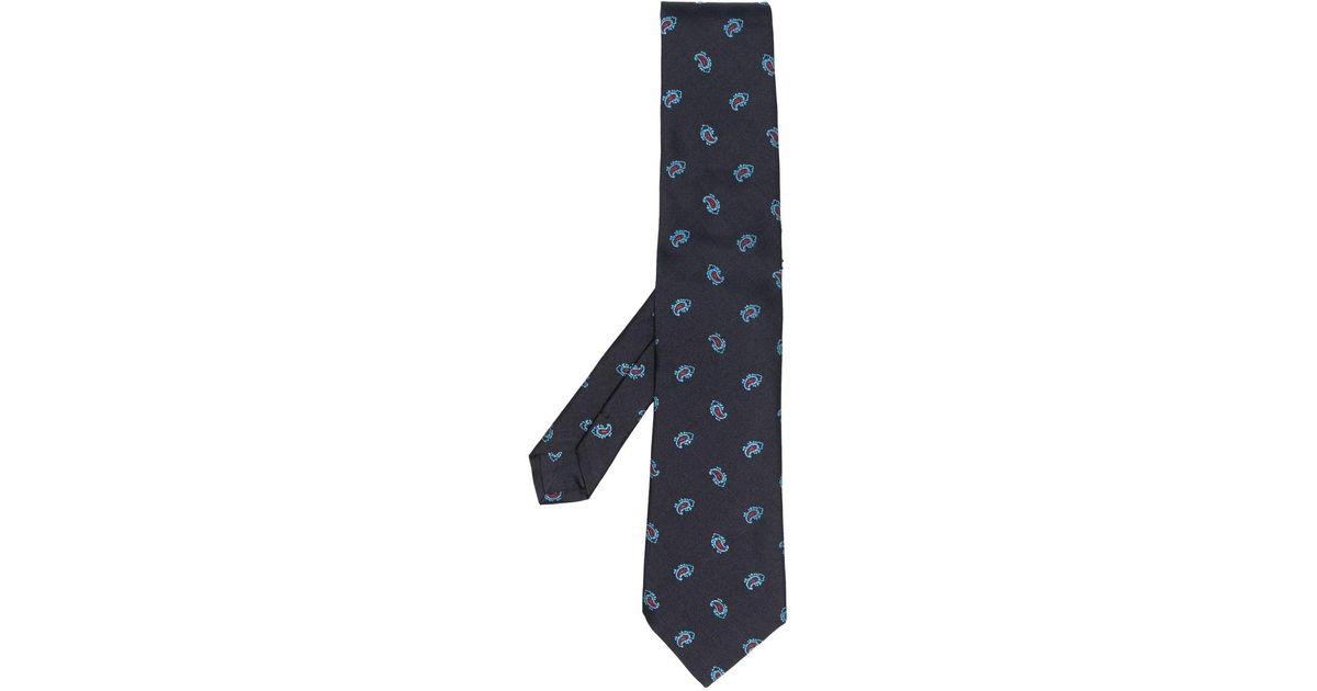 Etro Silk Paisley-print Tie in Blue for Men | Lyst UK