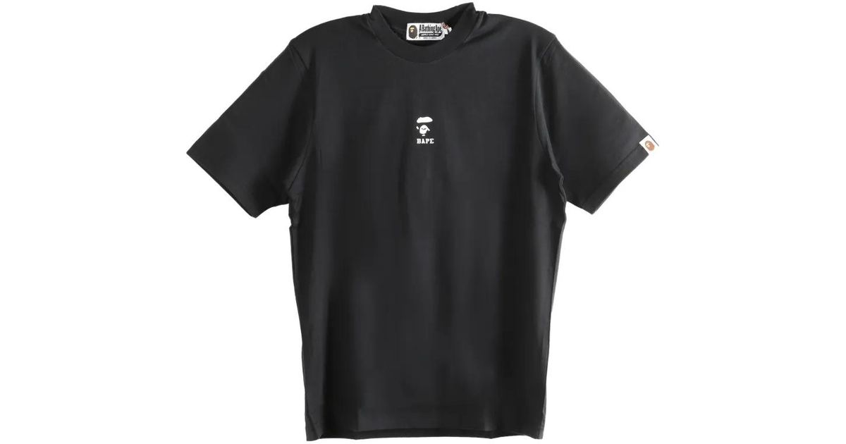 A Bathing Ape Stadium Ape Face Shrunk T-Shirt in Black for Men | Lyst ...