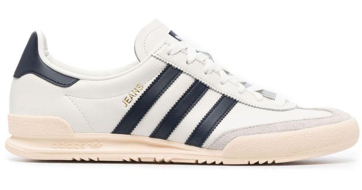 adidas Jeans Low-top Leather Sneakers in White for Men | Lyst