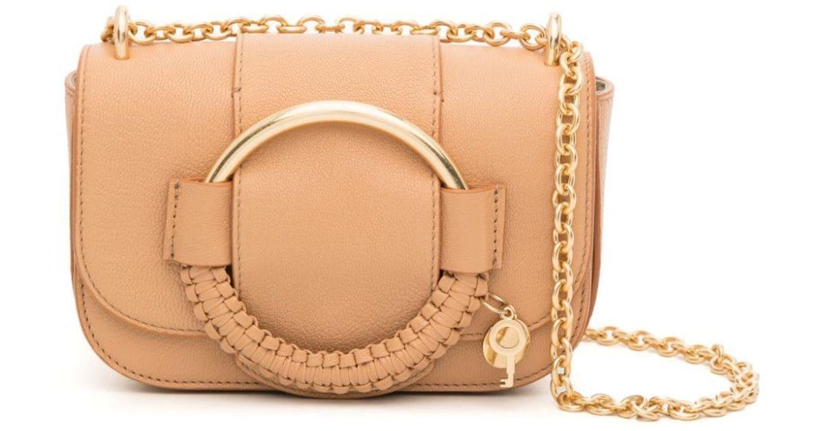 See By Chloé Hana Chain Crossbody Bag in Natural | Lyst