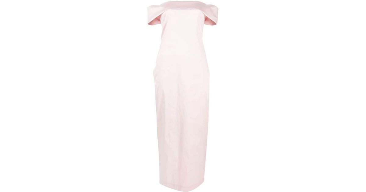 BERNADETTE Julia Midi Dress in Pink | Lyst