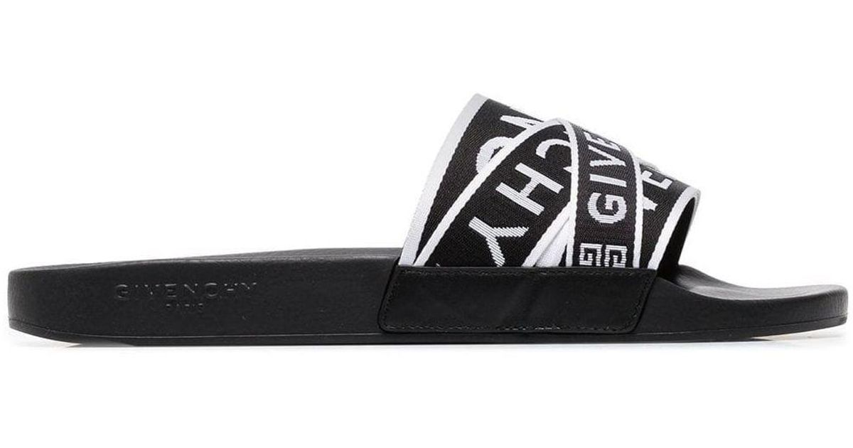 grey givenchy sliders