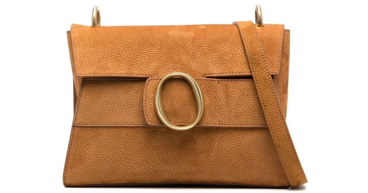 Orciani Ofelia Leather Crossbody Bag in Brown | Lyst