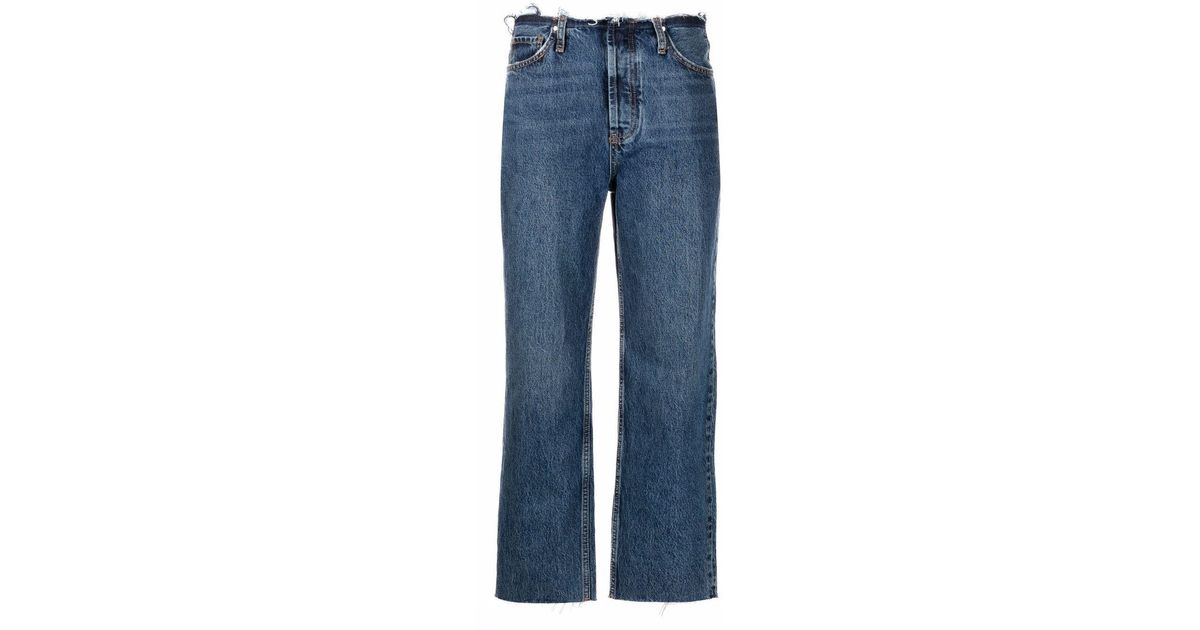 Anine Bing Denim Gavin 1999 Straight Jeans in Blue - Lyst