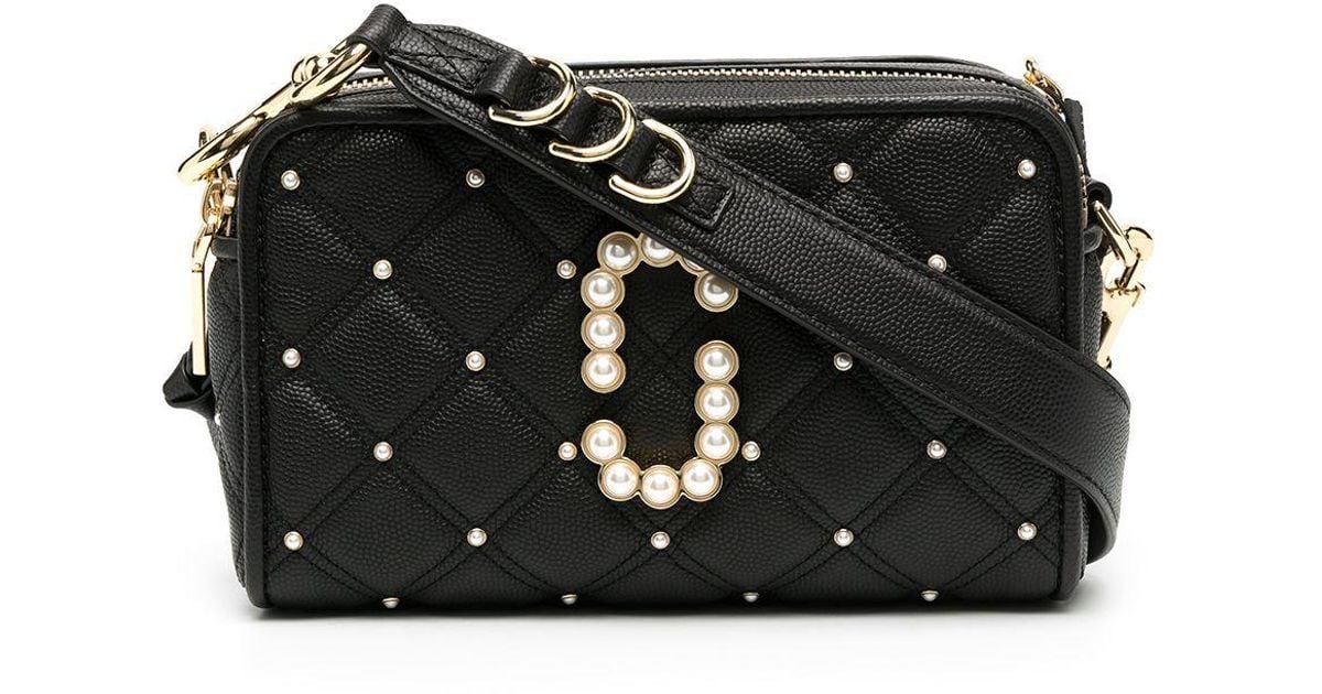Marc Jacobs Pearl Snapshot Crossbody Bag in Black