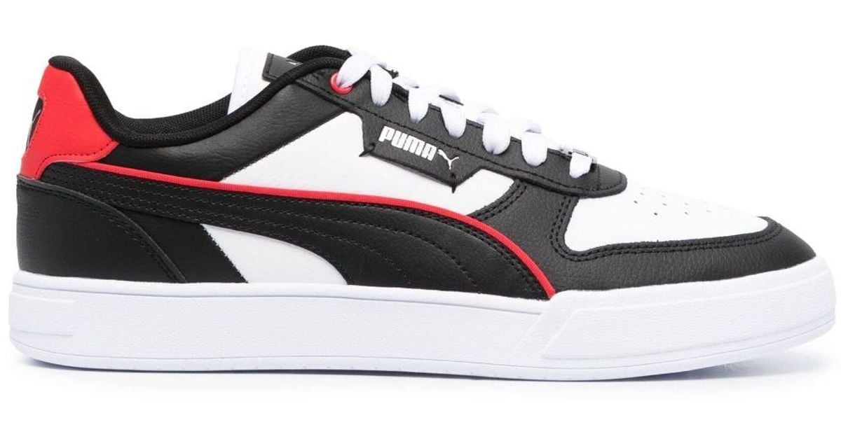 PUMA Caven Dime Leather Sneakers in White for Men | Lyst