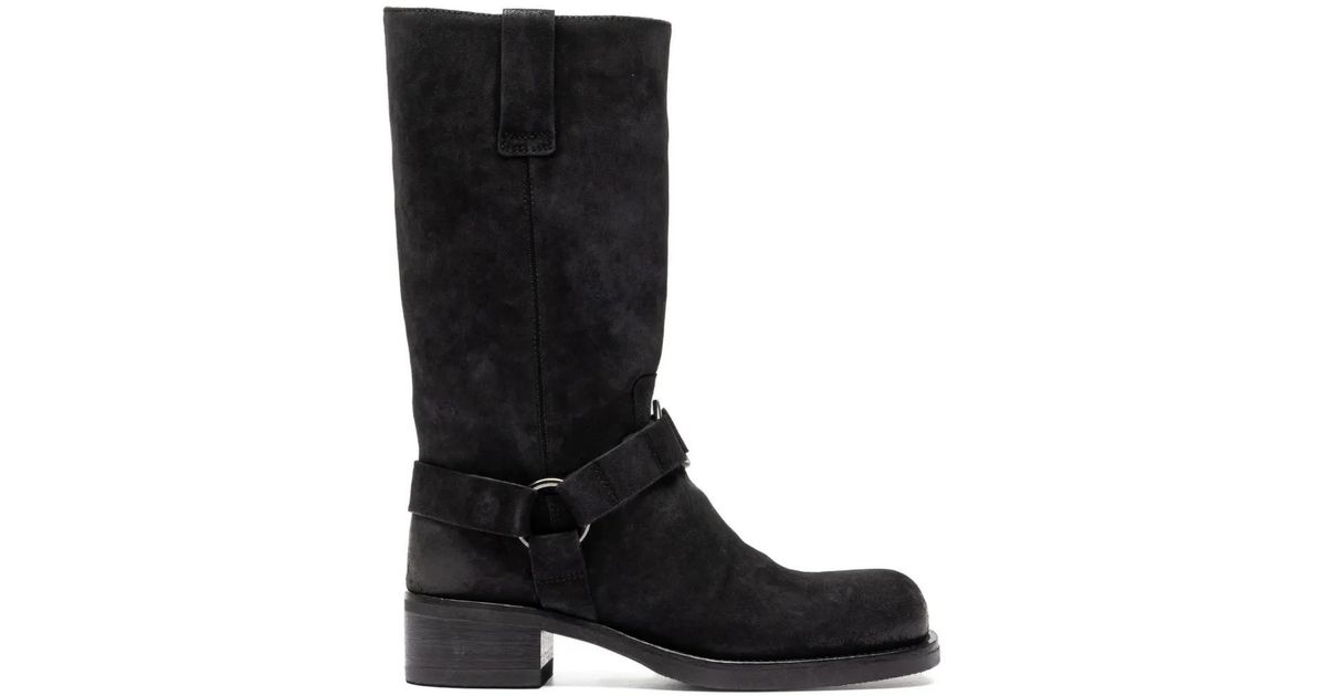 Officine Creative Dana 004 Buckle Boots in Black | Lyst UK