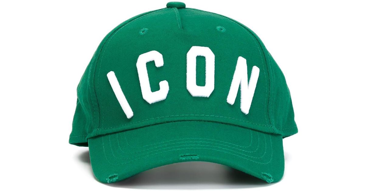noedels duisternis Schrijf op DSquared² Icon Embossed Baseball Cap in Green for Men | Lyst