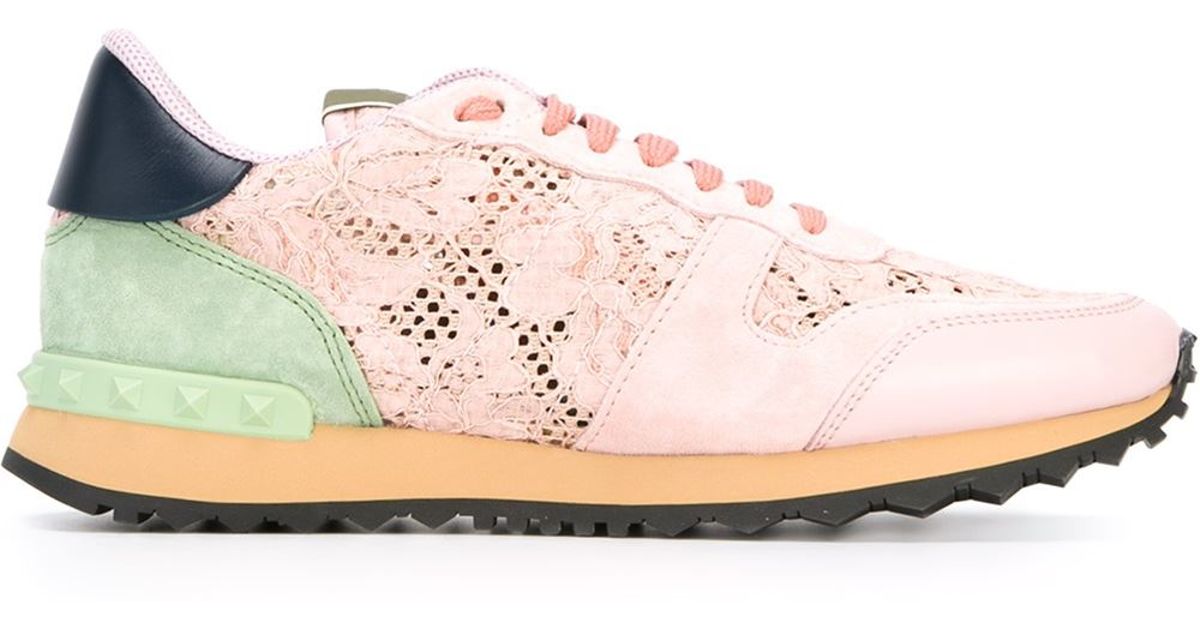 valentino lace trainers