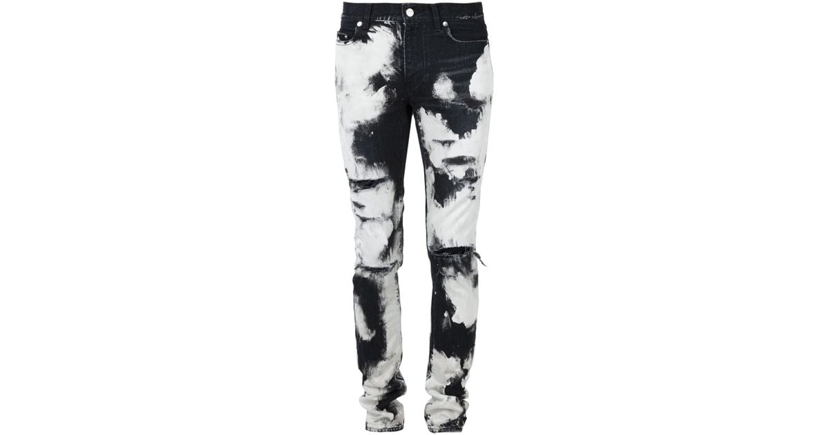 BLOOD LUST JEANS BLACK AND WHITE