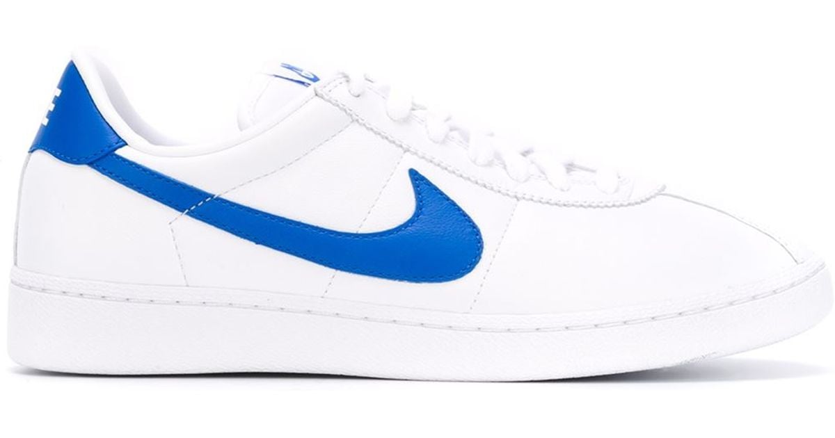 Nike Leather 'bruin Qs' Sneakers in White (Blue) for Men | Lyst