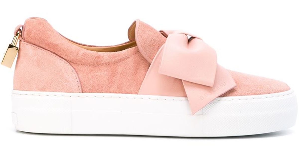 Pink bow sneakers Clearance