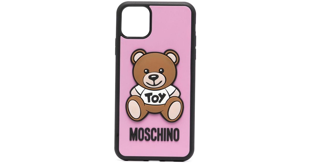 Cover per iPhone 11 Pro Max Teddy Bear di Moschino in Rosa | Lyst