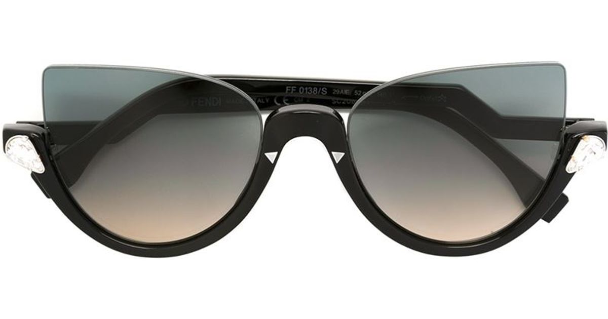 Fendi 'blink' Sunglasses in Black - Lyst