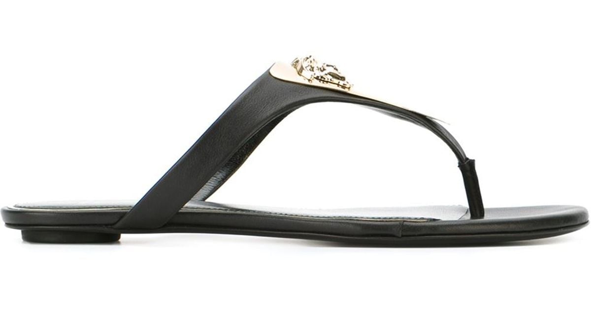versace medusa thong sandals