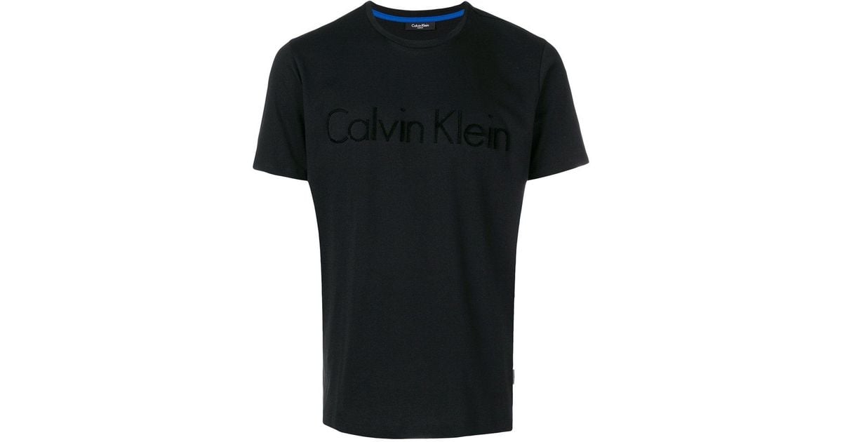 calvin klein plain black t shirt