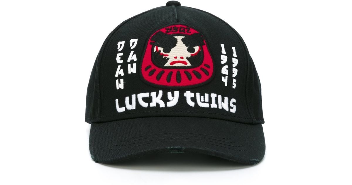 dsquared cap lucky twins