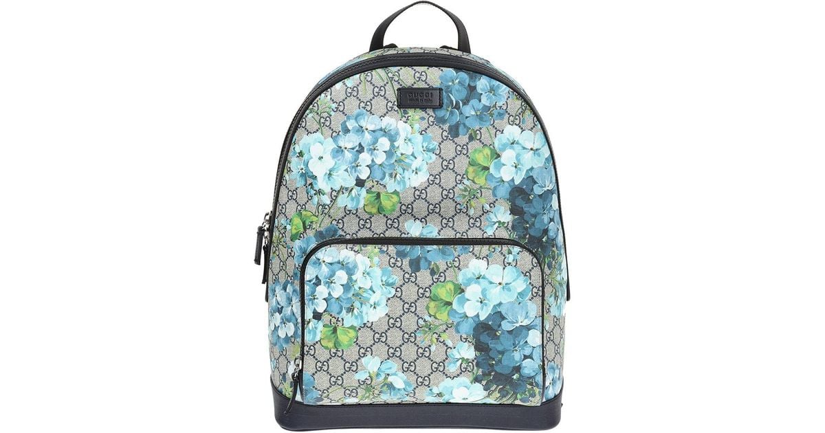 gucci blooms backpack blue