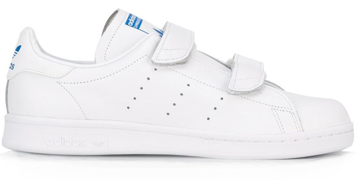 Adidas originals 'fast' Strap Sneakers in White | Lyst