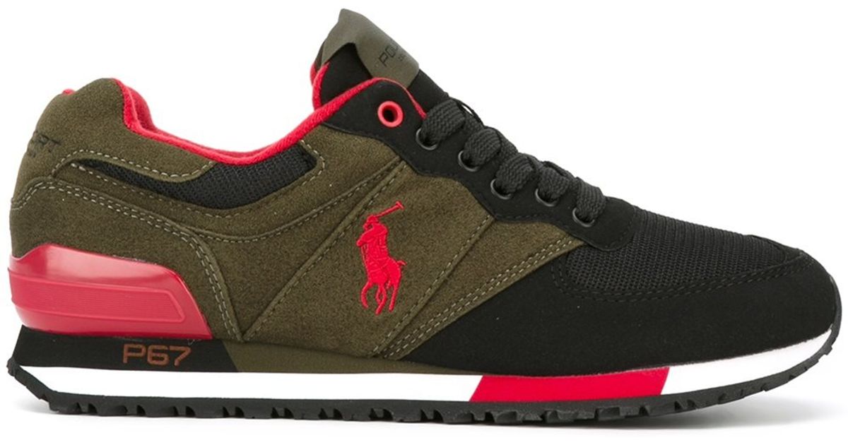 ralph lauren green trainers