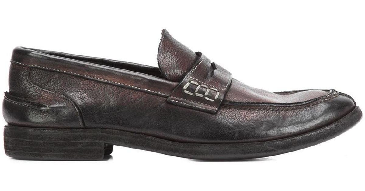 guidi front zip loafers