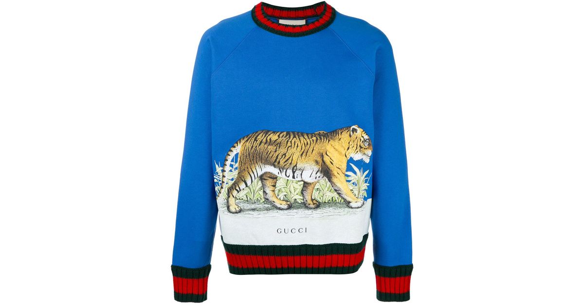 Gucci tiger jumper mens sale