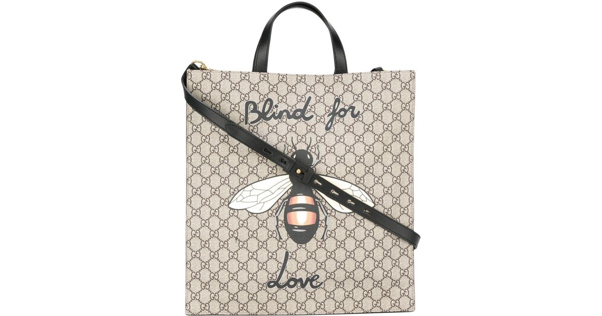 bee print soft gg supreme tote