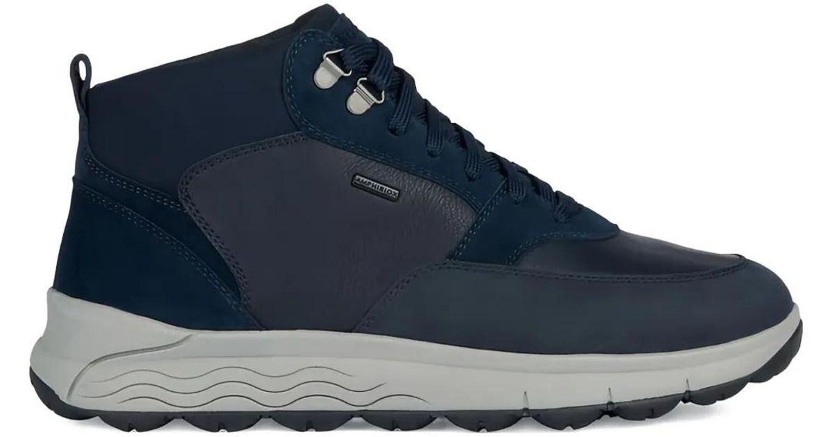 Geox Spherica Hiking Boots in Blue for Men | Lyst
