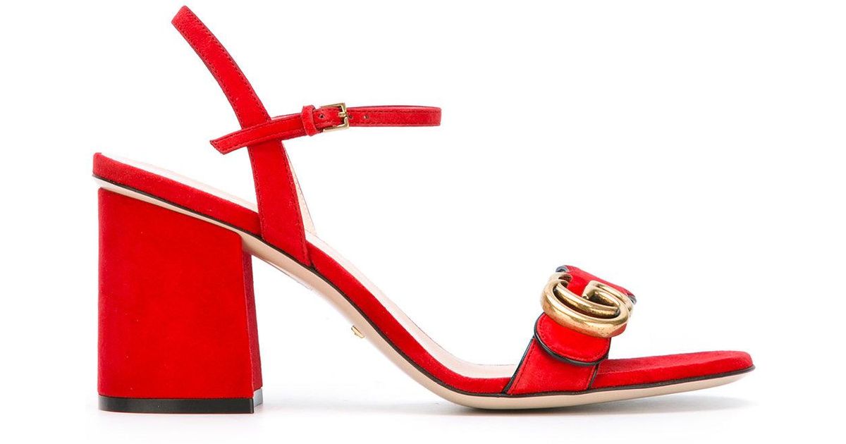 gucci red high heels
