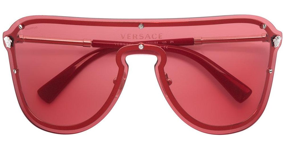 red versace shades