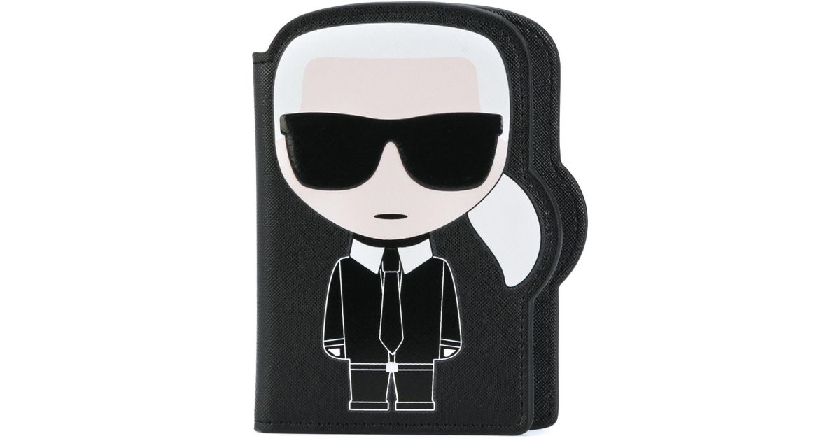 Karl Lagerfeld K/ikonic Karl Passport Holder in Black Save 22 Lyst