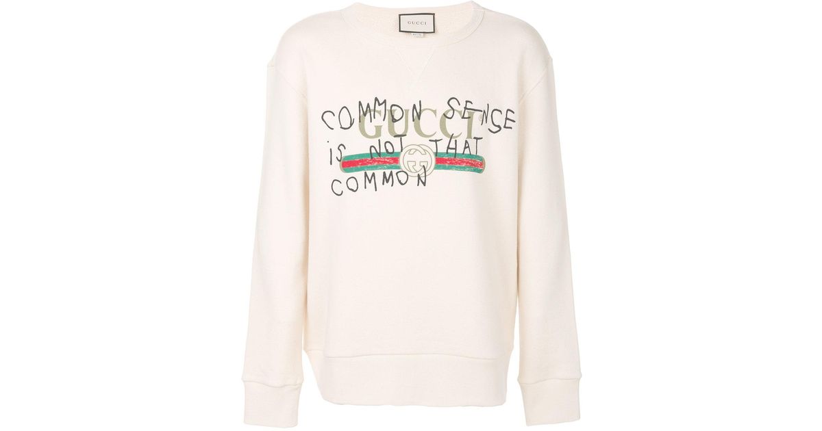 gucci hoodie common sense is not that common