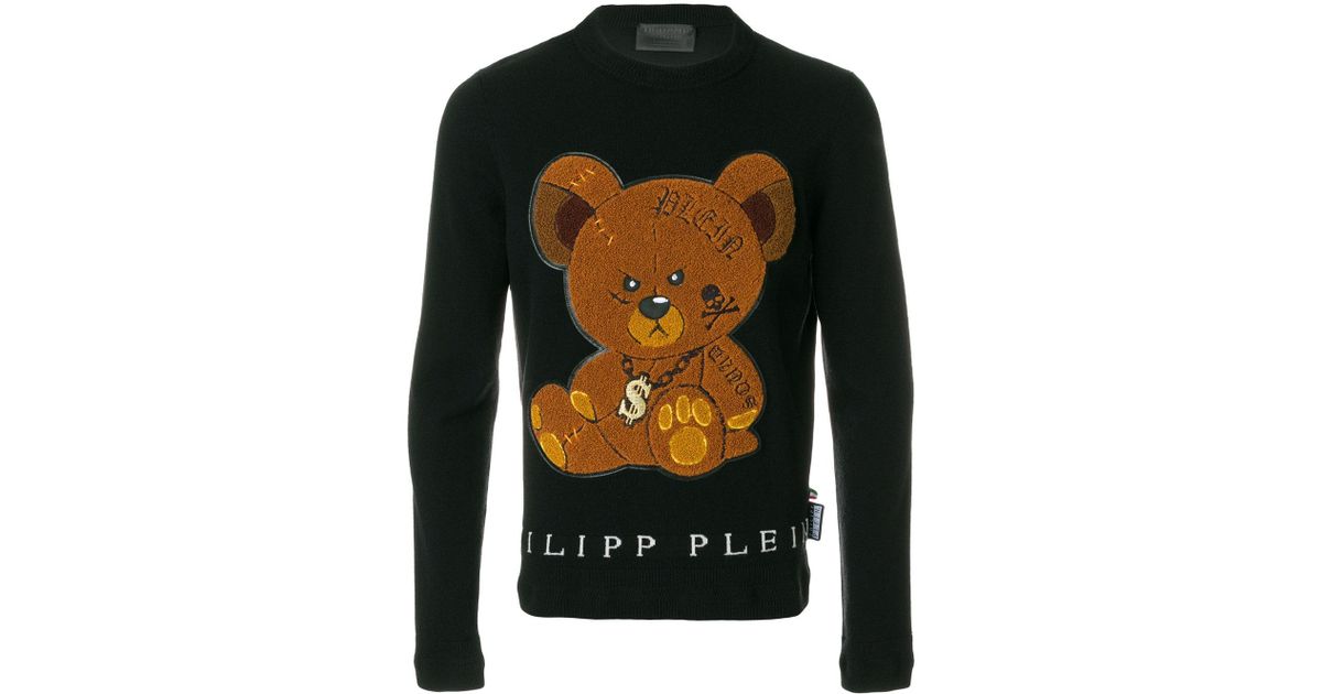 philipp plein teddy bear sweater