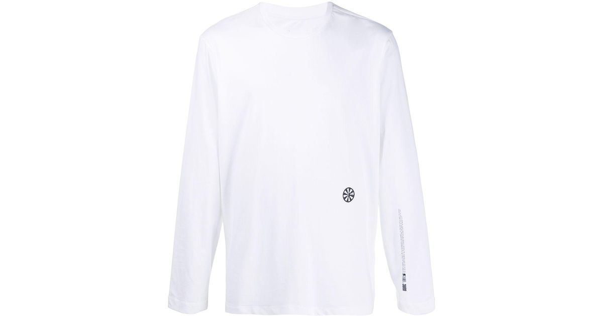 OAMC Cotton Logo Print Long-sleeved T-shirt in White for Men - Lyst