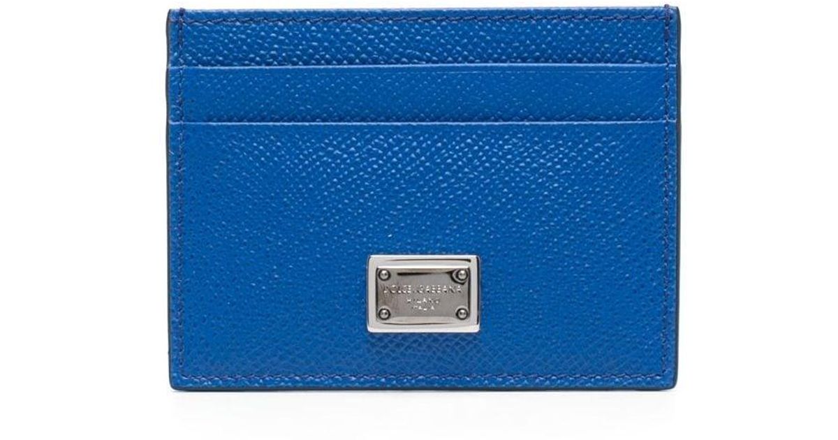 Dolce & Gabbana Blue Dauphine Card Holder Dolce & Gabbana