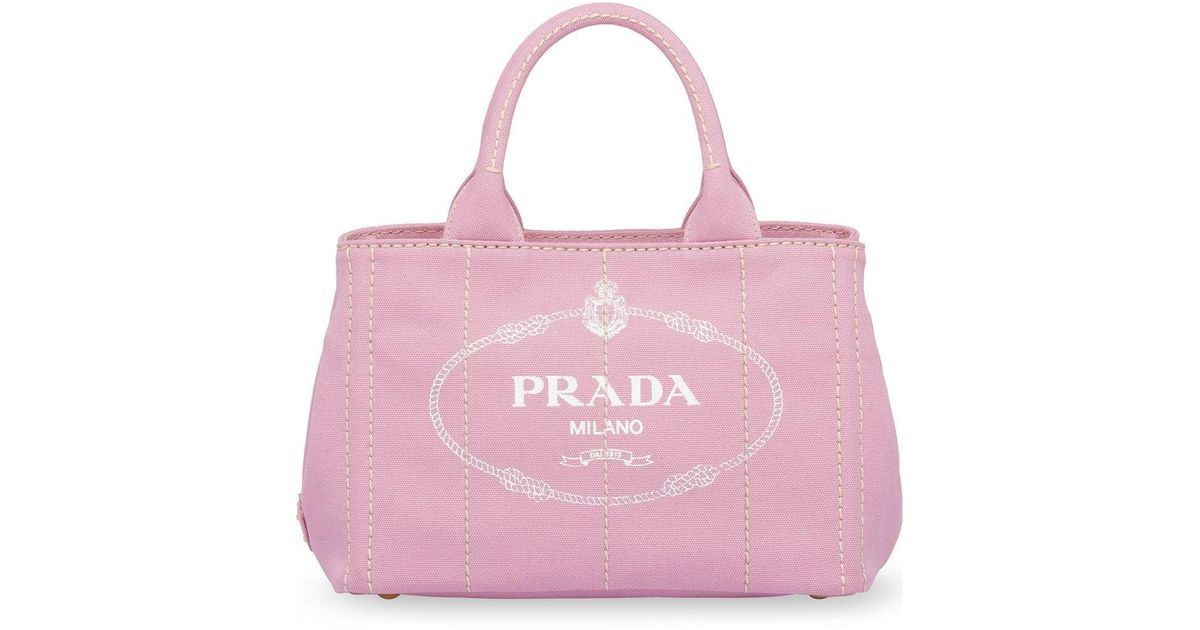 prada pink tote bag