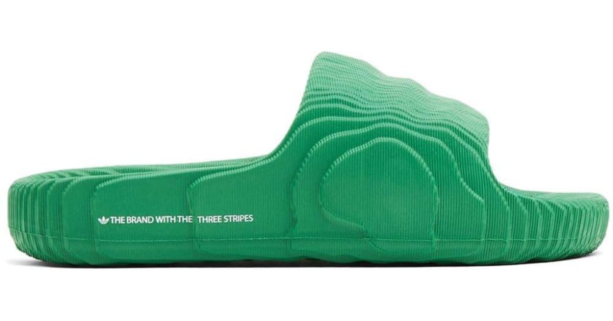 adidas Adilette 22 Slides in Green for Men | Lyst