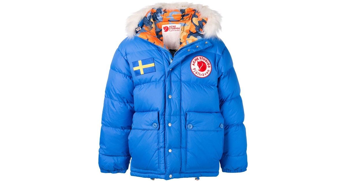 Acne Studios X Fjällräven Reversible Down Jacket in Blue for Men | Lyst