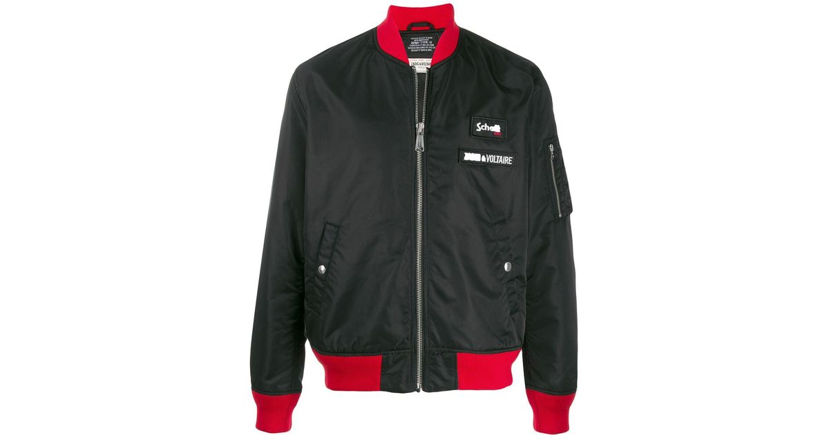Veste bomber x Schott Zadig Voltaire en coloris Noir Lyst
