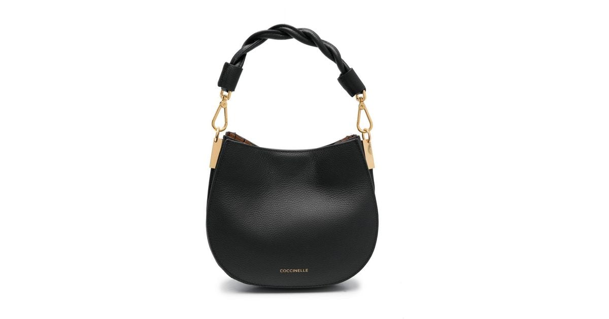 Coccinelle Leather Medium Arpege Crossbody Bag in Black Lyst