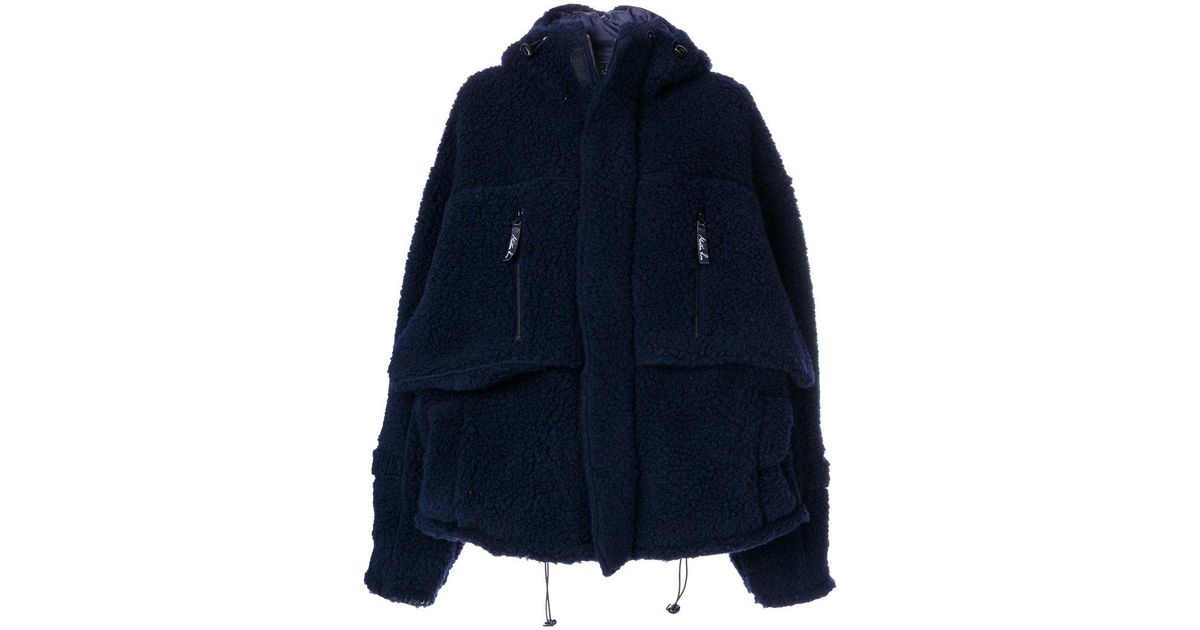 Martine Rose Oversized Fleece Jacket in Blue for Men Lyst
