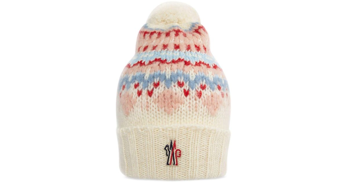 Boast Titanium/Callium Green Intarsia Fair Isle Beanie – One Size – Men's – New With Tags