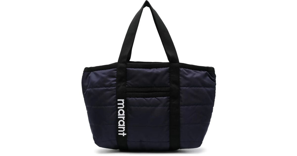 Isabel Marant Darwen Padded Tote Bag in Black | Lyst